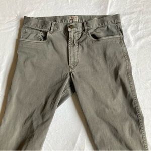 Faherty Men’s gray chino cotton stretch pants size 32